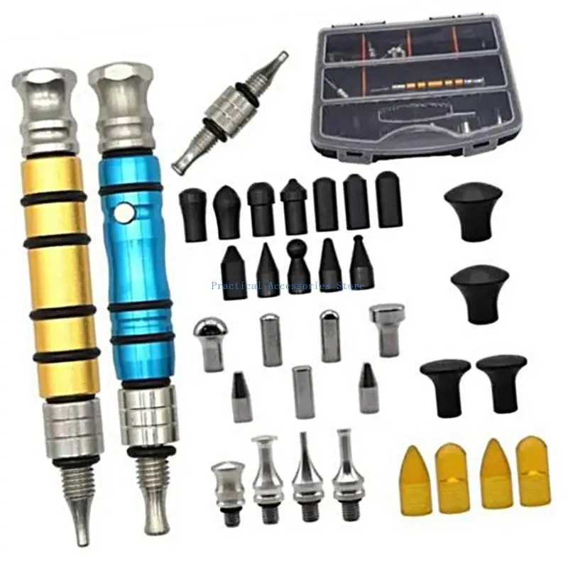 U75E 34 pièces outil réparation automobile stylo à frapper professionnel avec tête Interchangeable stylo nivellement