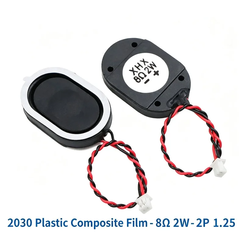 5PCS 2030  Plastic Composite Membrane 4 Ohm 3W Speaker 3020 8 Ohm 2 Watts Speaker Ultra-thin Horn 2P 1.25 Acoustic Components