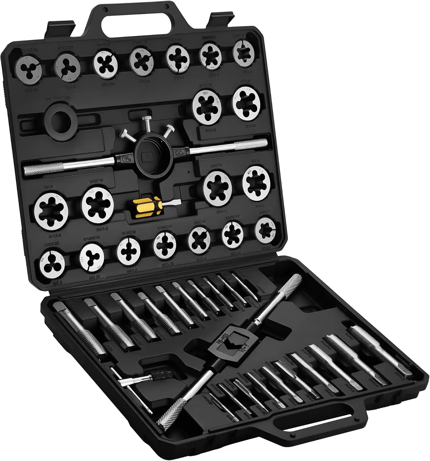 

45 pcs Metric Tap and Die Set, M6-M25 Thread Repair Kit for Internal and External Threads