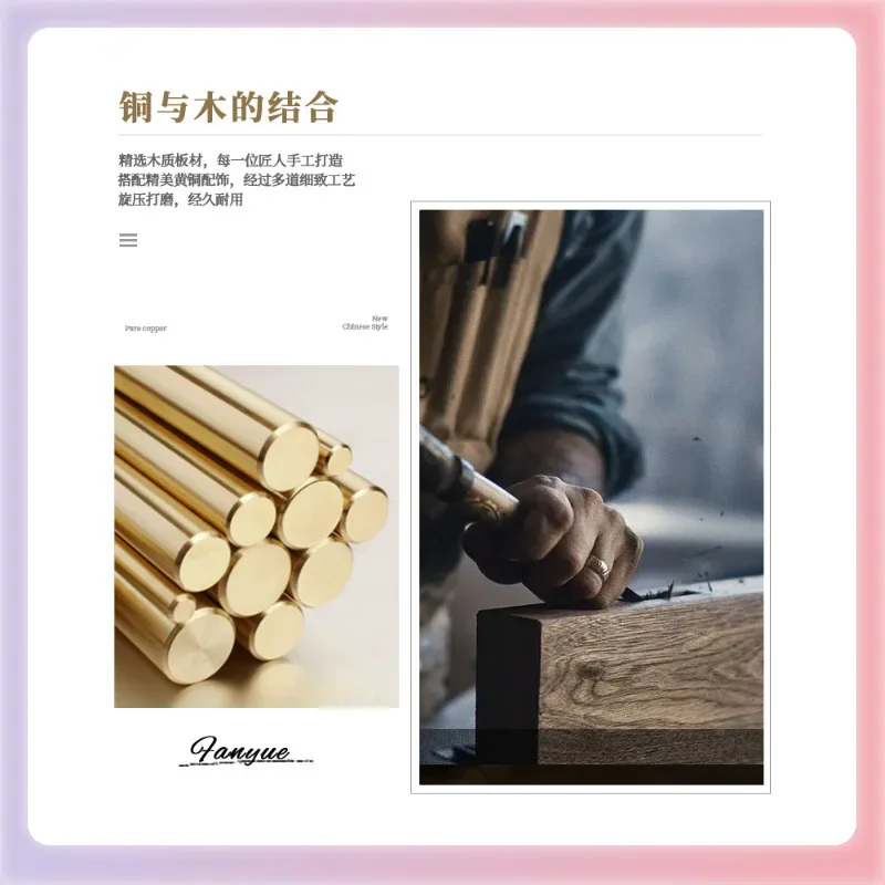 النحاس الجديد على مدار الساعة الصينية جدار غرفة المعيشة ضوء الفاخرة جو مطعم مدخل عقدة