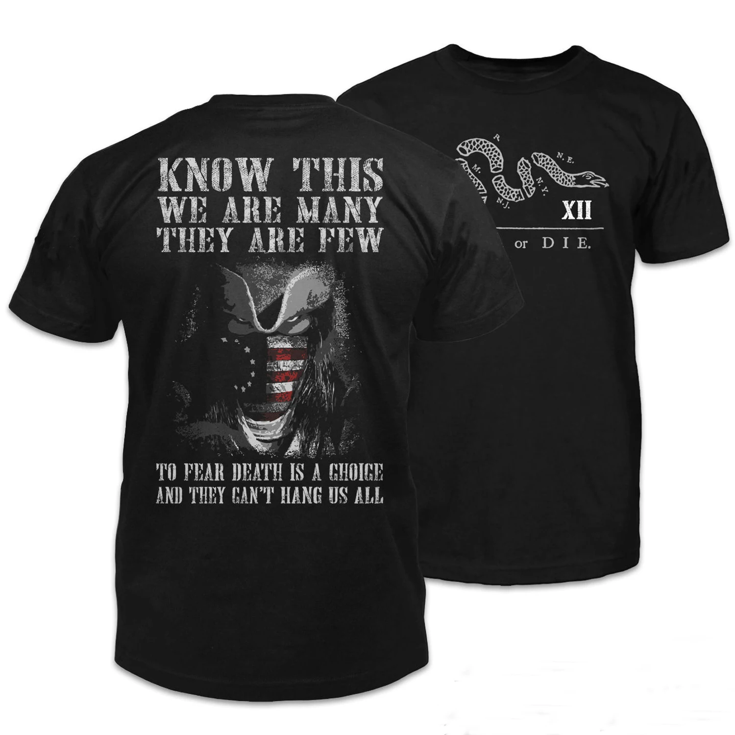 Join or Die Betsy Ross Flag mask American Soldier T-Shirt 100% Cotton O-Neck Summer Short Sleeve Casual Mens T-shirt Size S-3XL