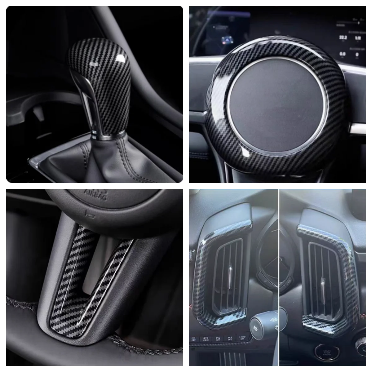 Fit For Mazda CX-50 CX50 2023 2024 Headlight adjustment steering wheel/gear head/front side air outlet decorative stickers