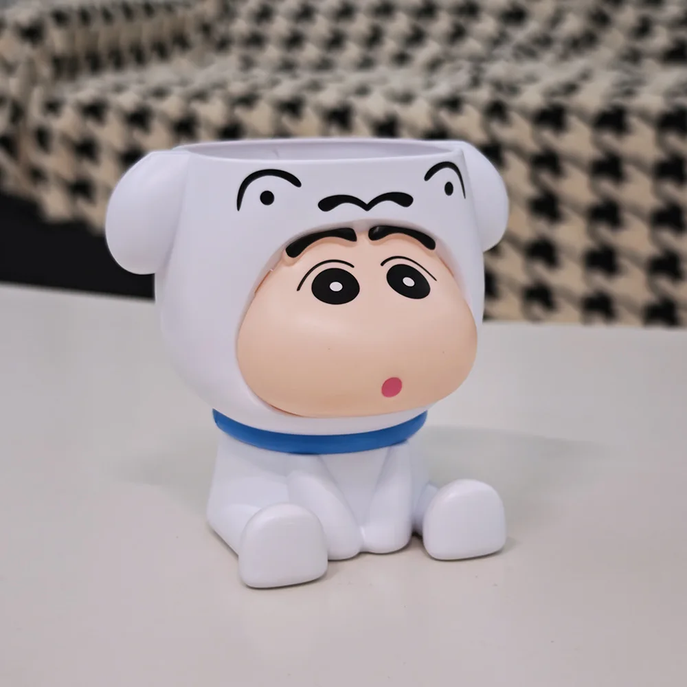 Crayon Shin-chan Small White Pen Holder High-end Living Room Coffee Table Desktop TV Air Conditioning Remote Control Storage Box