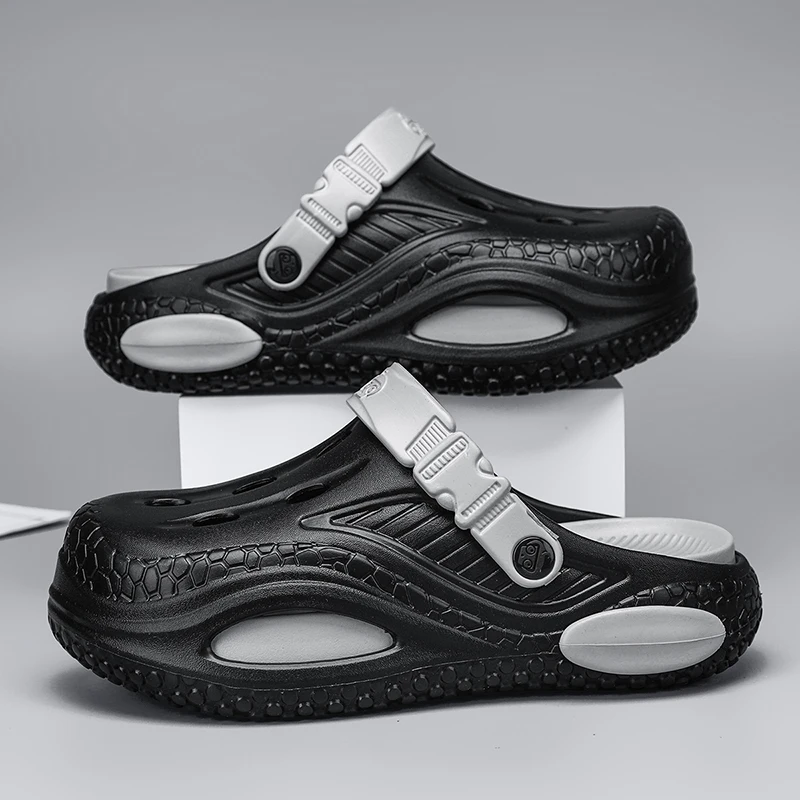 

Men's Outdoor Slippers Comfortable Clogs For Man Beach Sandals Soft Slides Garden Shoes Men Shoes Male Beach Slippers Big Size