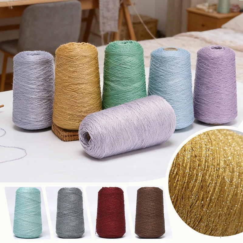 

Multi-Color Lurex Glitter Lace Yarn Hand Woven Shiny Metallic Thread for Handmade DIY Knitting Sweaters Hats Scarves