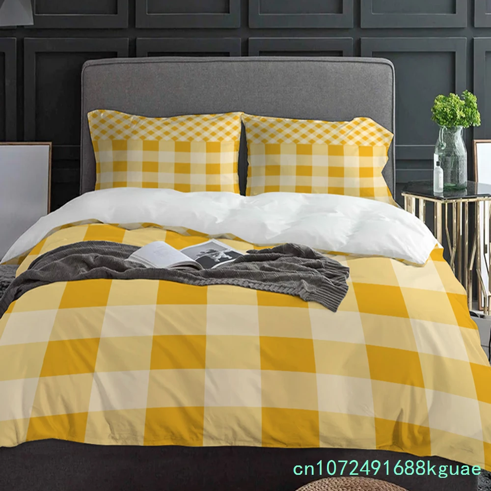 Copripiumino a Quadretti Giall - Home Textiles Bedding recensione e prezzo