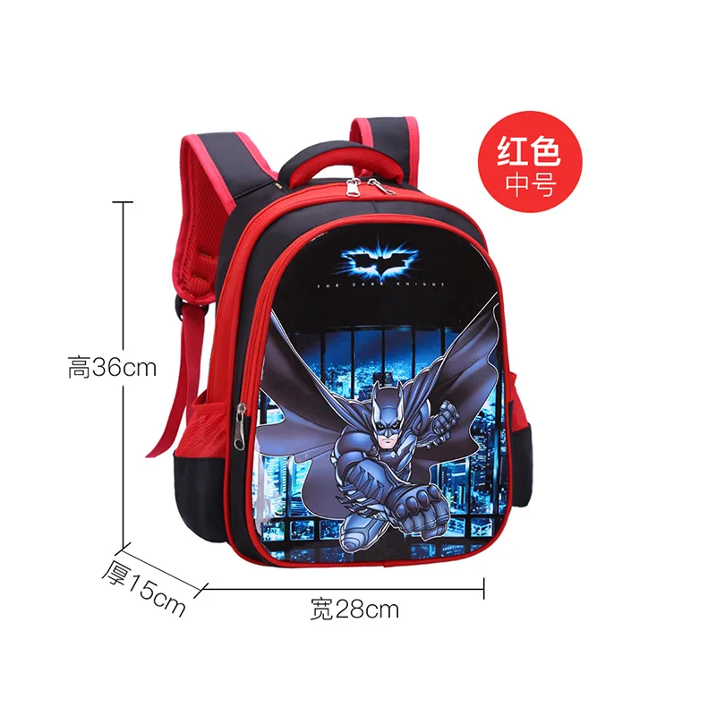 New Spider-man Batman Cartoon Cartoon Schoolbag Kindergarten Children Cool Superhero Fashion Cute Backpack Pupils Light Backpack