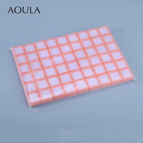 54 st grossist ädelstensdisplay genomskinlig plastlåda förvaring för ädelstenar diamantpartisamling färgglada ädelstenar pärlor behållare 10 best sales pärlask - №7