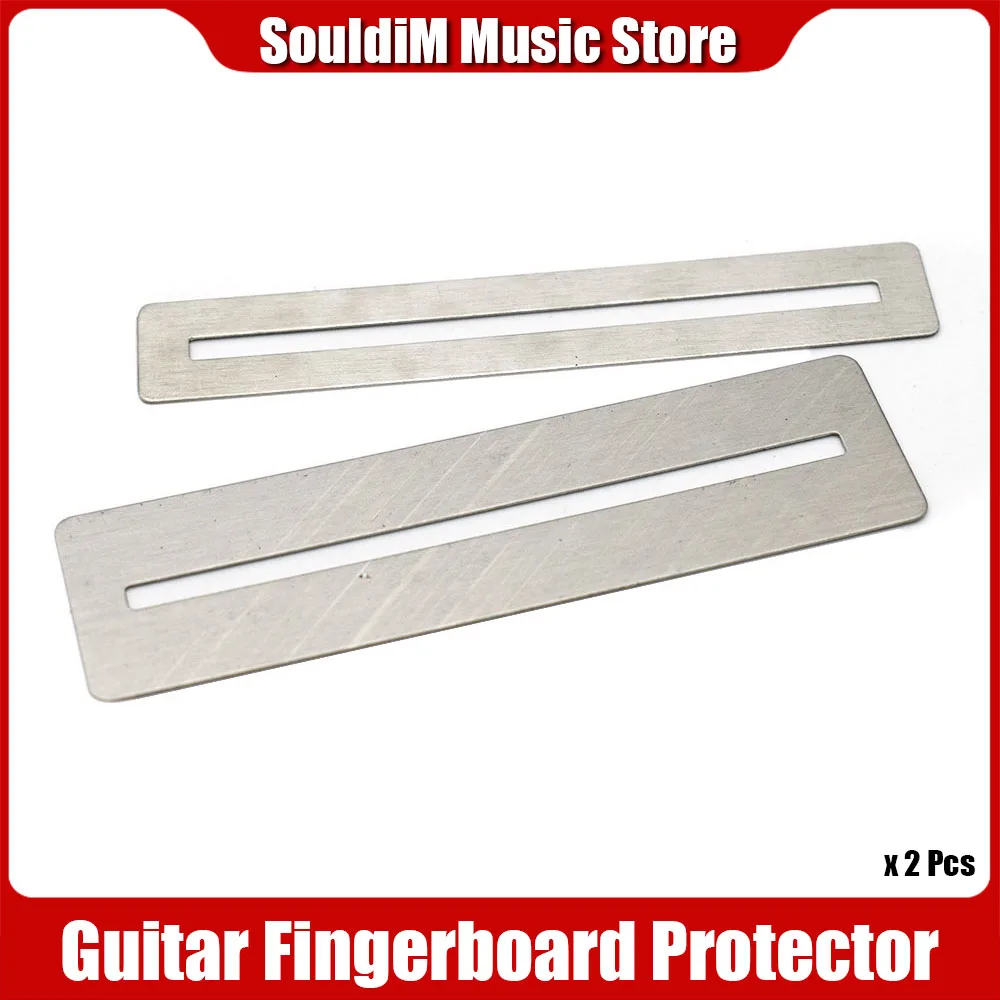 2pcs Guitar Fret Puller FretBoard Steel Plate For Electric Guitar And Bass Fingerboard Fret Ruler Repair Tool Protector