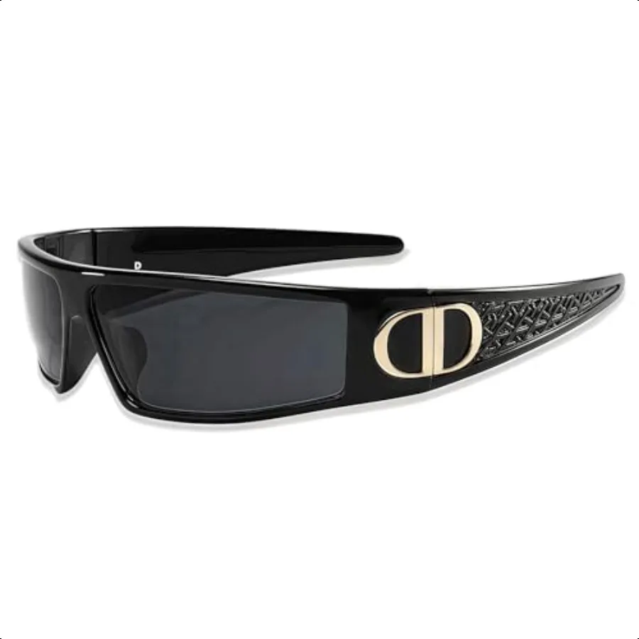 

Солнцезащитные очки KUKASEN Y2K для женщин и мужчин, объемная повязка на голову с запахом, UV400, футуристические козырьки для бега, езды на велосипеде