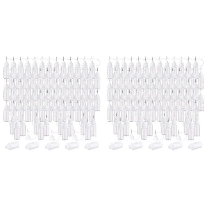 

【ELECTRONIC-ACCESSORIES】200Pcs 10ML Narrow Tip Applicator Bottle Needle Tip Glue Bottle Applicator For Alcohol Ink DIY Quilling