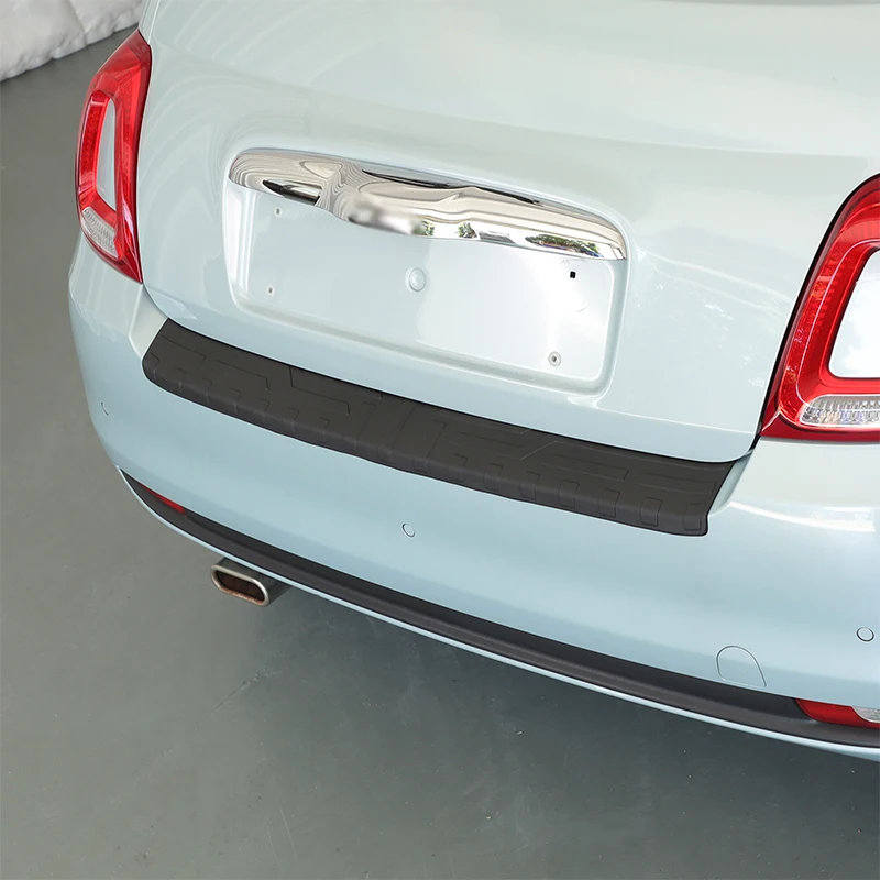 

Для Fiat 500 2016 2017 2018 2019 2020 2021 2022-2025 наклейка на порог багажника автомобиля накладка на задний бампер наклейка против царапин автоаксессуары