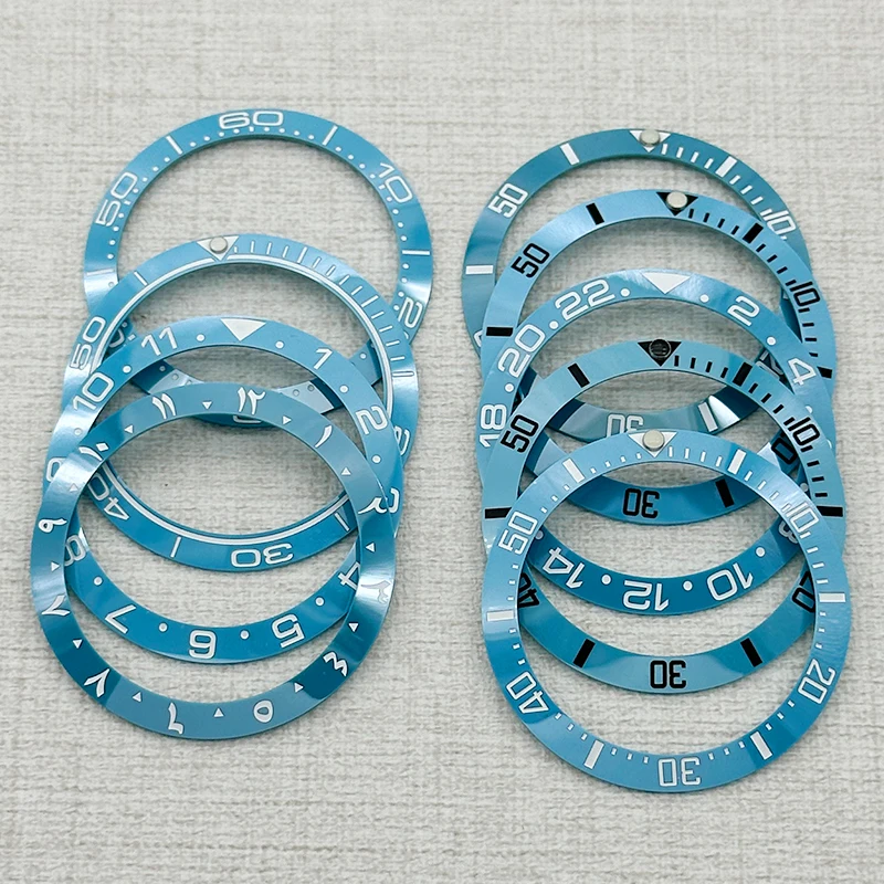 38mmX30.6mm SKX Watch Bezel High-Quality Ceramic Bezel Fit SKX007 SKX009 SRPD 6015 Case NH35 NH36 GMT Mechanical Movement Watch