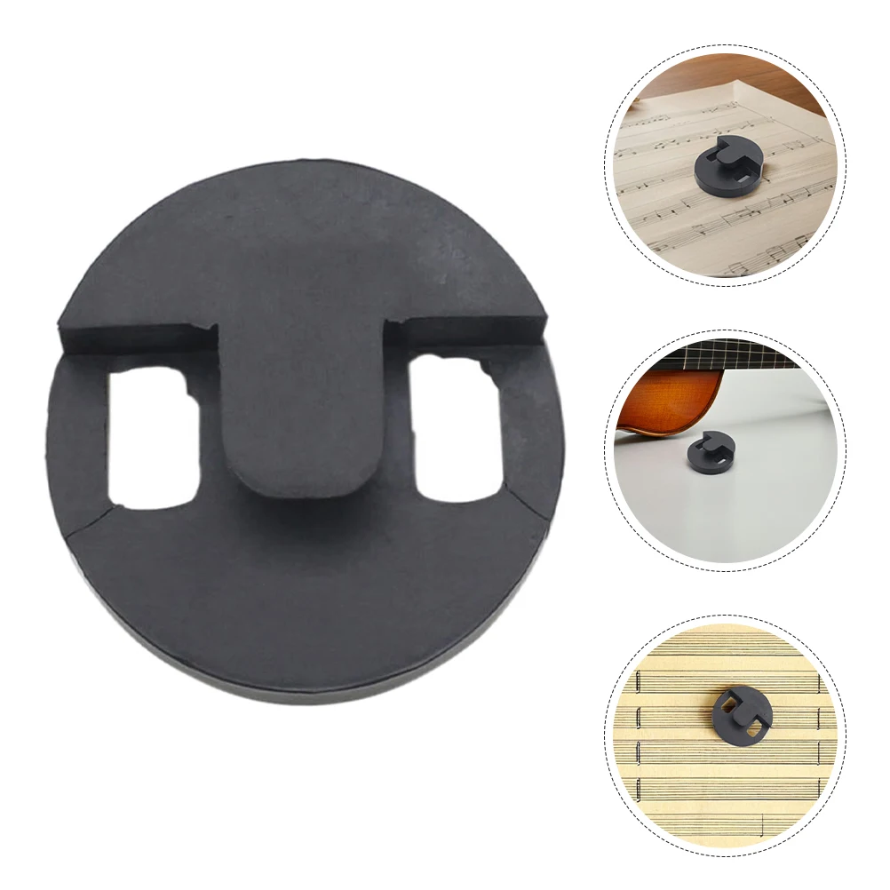 3pcs Black Rubber Round Quiet Play Noise Reduction Sound For Apartment Practice, Cello Sound Dampener, Practice Mute - Image 5
