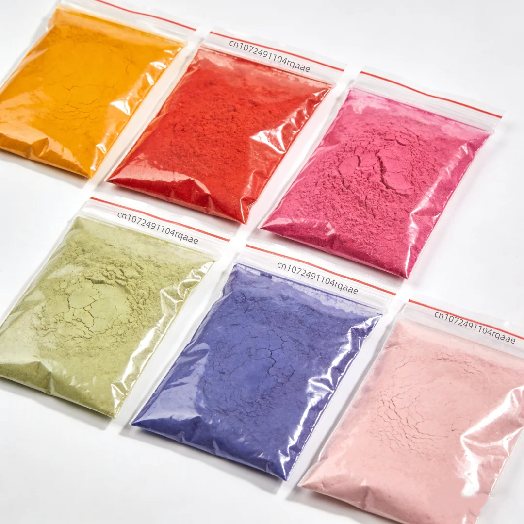 

Премиальный натуральный пищевой краситель: порошок из бабочкового горошка, розы и розеллы для DIY-творчества