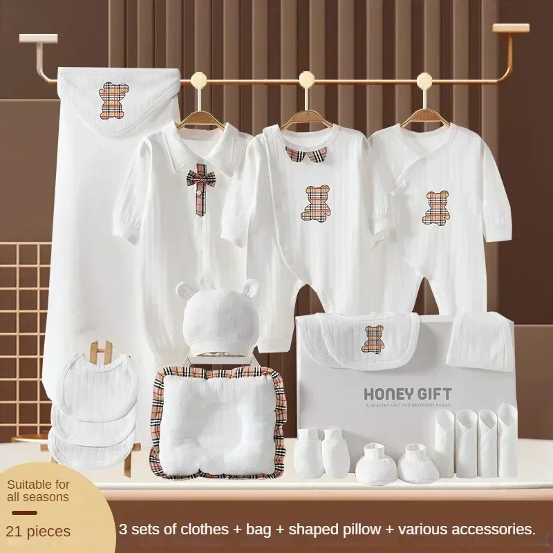 Luxe pasgeboren kleding geschenkdoos 0-6 maanden baby romper combinatie baby ondergoed set pasgeboren essentiële kleding babyartikelen