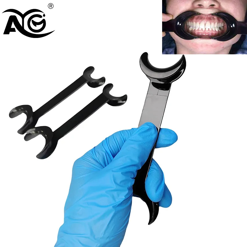 AG 4Pcs Dental Intraoral Lip Cheek Retractor Double Head Lip Retractor Dental Orthodontic Mouth Opener Dentist Instrument Tools