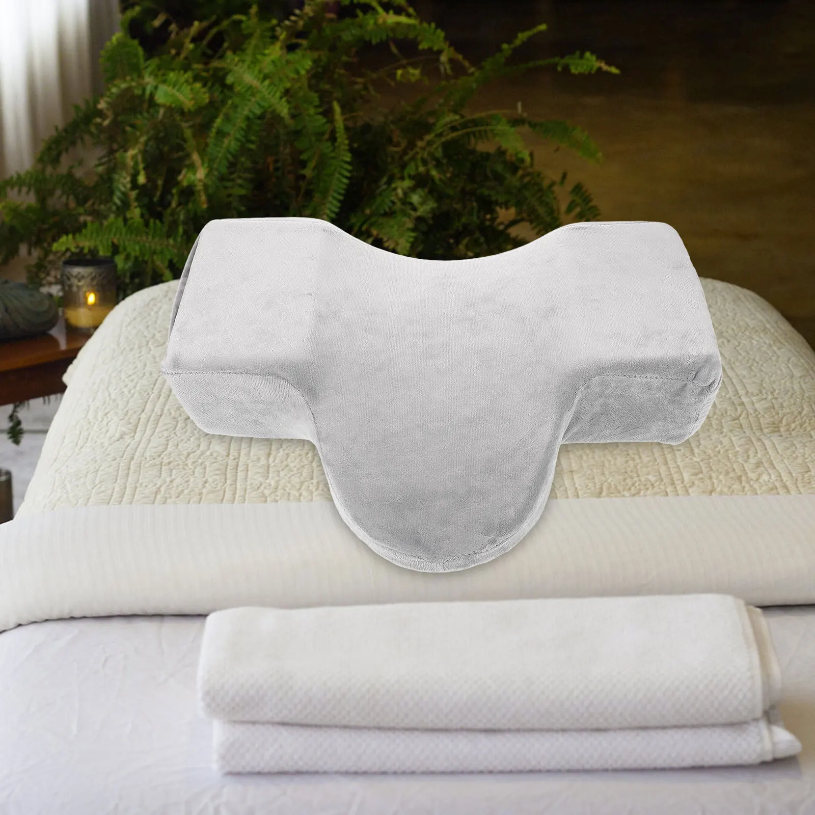 

Eyelash Extension Neck Pillow U Shaped Salon Headrest with Groove Memory Foam Cushion for Lash Grafting Comfort Support Gift