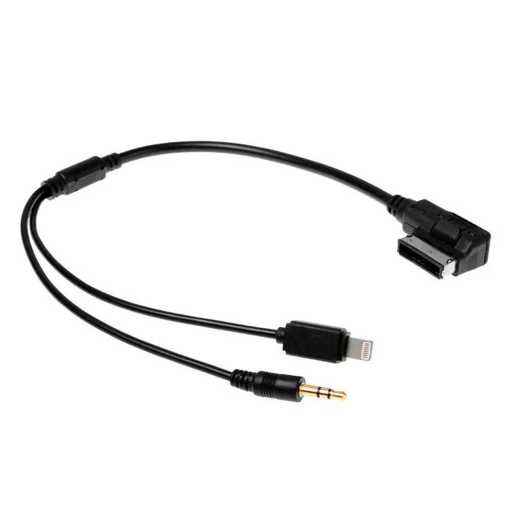 For iPhone Music Interface AMI AUX Cable fit For Audi A1 A3 A4L A5 A6L A8 Q5 A7 TT ... VW Touran GTI GOLF6 CC ...