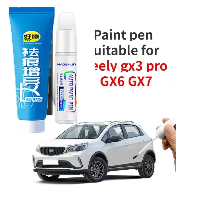 

Ручка-краска подходит для Geely Gx3 Pro GX6 GX7, ручка-краска, ледяной кристалл, белый хань, нефрит, белый