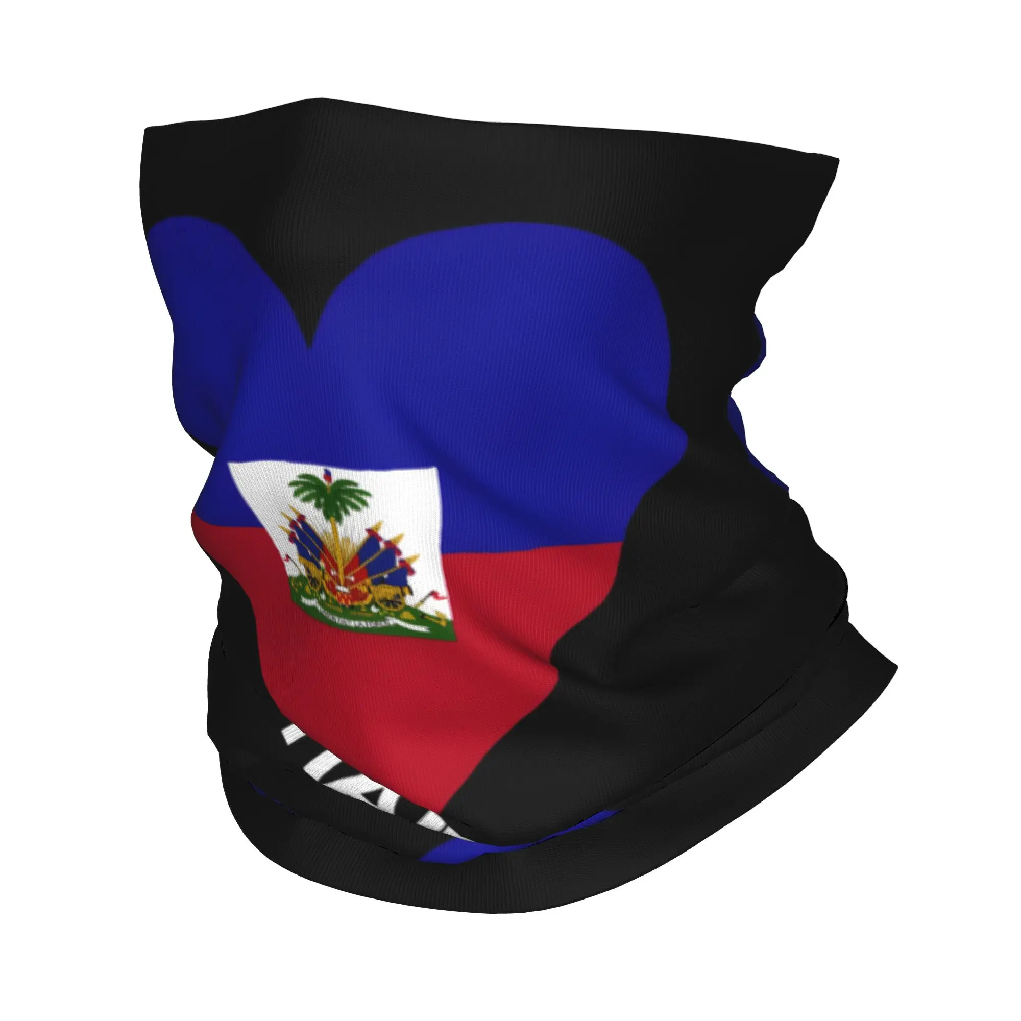 

Haiti flag Bandana Neck Cover Printed Haitian Magic Scarf Multi-use Balaclava Outdoor Sports Unisex Adult All Season