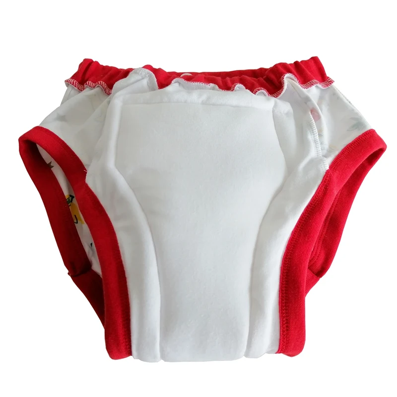 Cartoon Pattern ABDL Adult Baby Diaper Brief With Inside Padding Cotton Training Pant Washable Diaper Panties Study Pants Couple