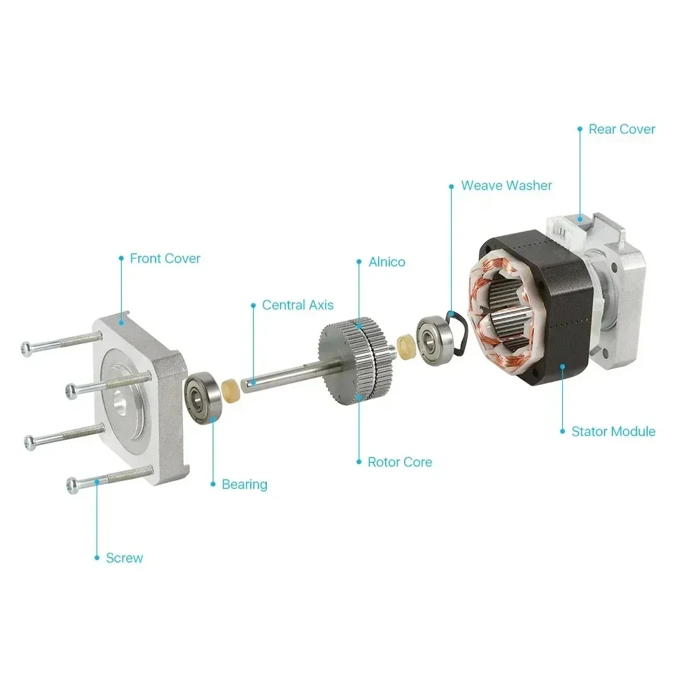 Nema17 Stepper Motor 42 Motor 4-Lead 0.28Nm/0.42/0.56Nm/0.7Nm 1.8 Degree for Diy 3D Printer Scanner Wheeled Robot Drive