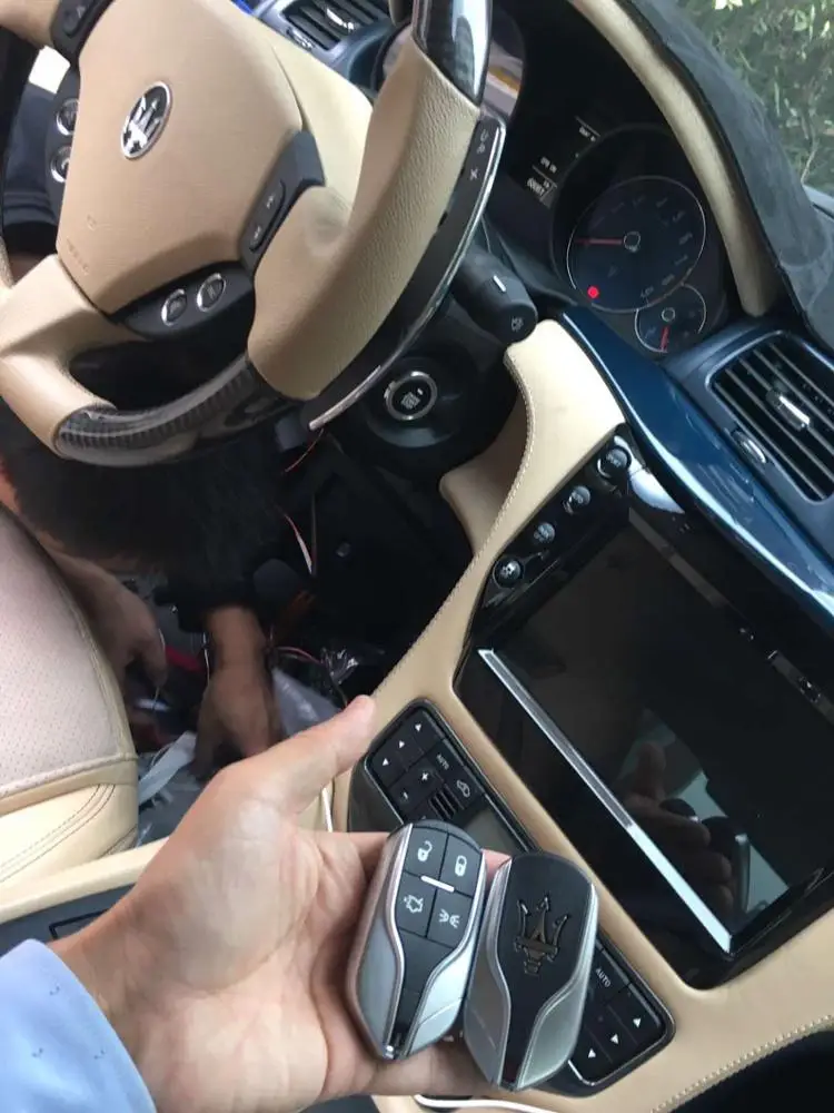 Acessórios para carro, sem chave e partida inteligente, controle remoto para celular, para marati gt 2007-2015