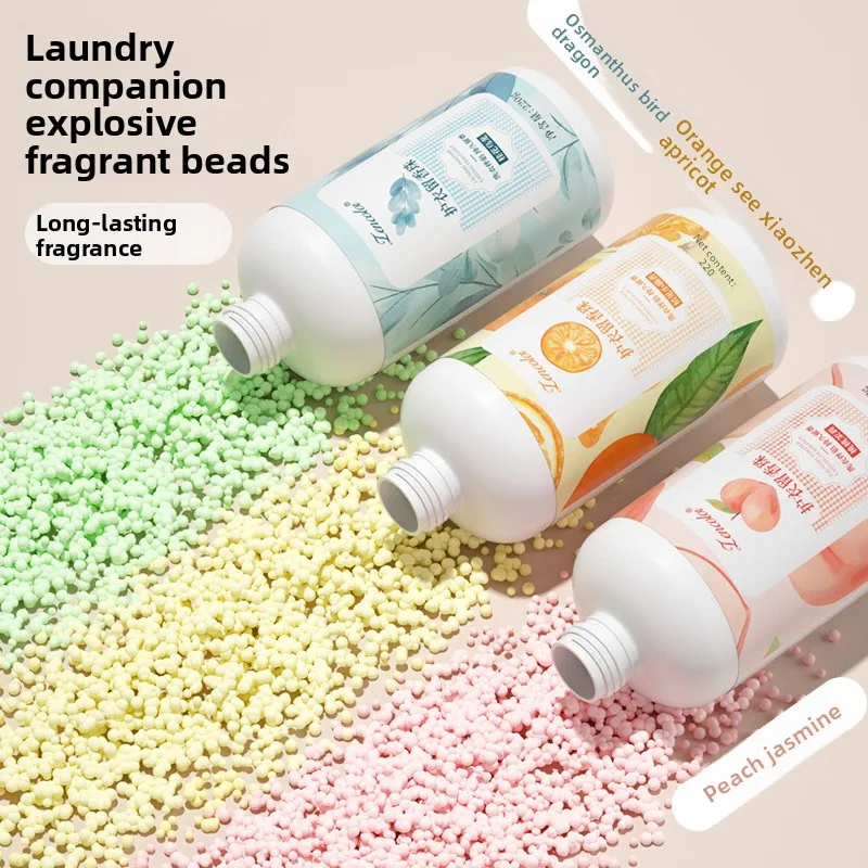 Cuentas aromáticas para lavandería casera, 220g, suavizante de ropa con aroma duradero, desodorizante, cuentas de frescura restantes