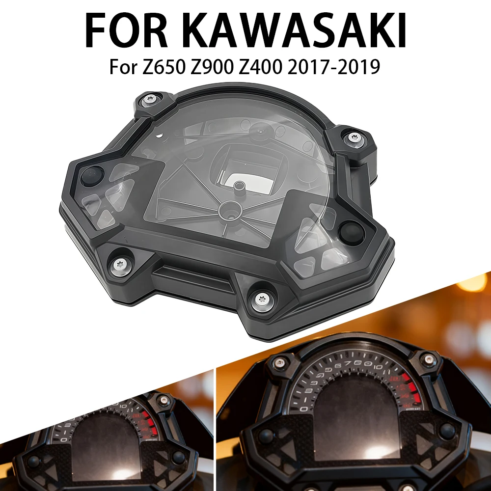 لكاواساكي Z900 Z650 Z400 2017 2018 2019 موتو أداة حالة عداد السرعة أداة قياس عداد المسافات مقياس سرعة الدوران الإسكان غطاء