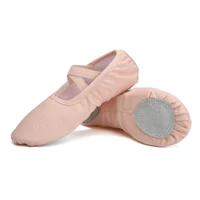 Chaussures de Ballet pour filles, pantoufles de Ballet pour enfants et femmes, chaussures plates d'entraînement pour enfants, chaussures de danse à semelle souple, chaussures d'entraînement en toile 2