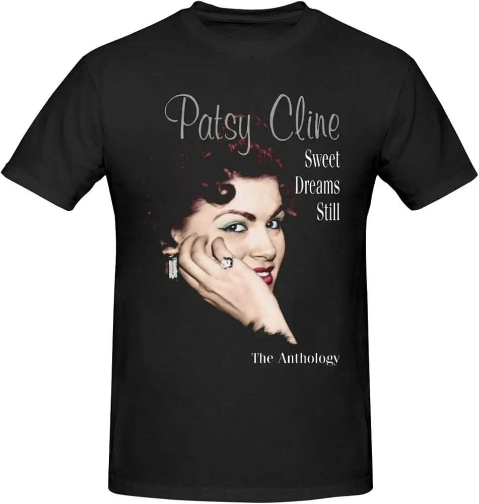 

Футболка Patsy Cline, Мужская свободная спортивная футболка с круглым вырезом, Повседневная модная футболка с коротким рукавом