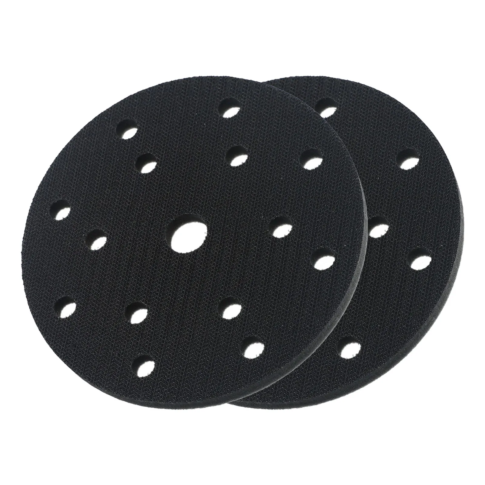 2Pcs 6'' Sponge Interface Pad 15 Holes Hook & Loop Sanding Disc Backing Pad For Sander Polishing Sanding Machine Tool Parts