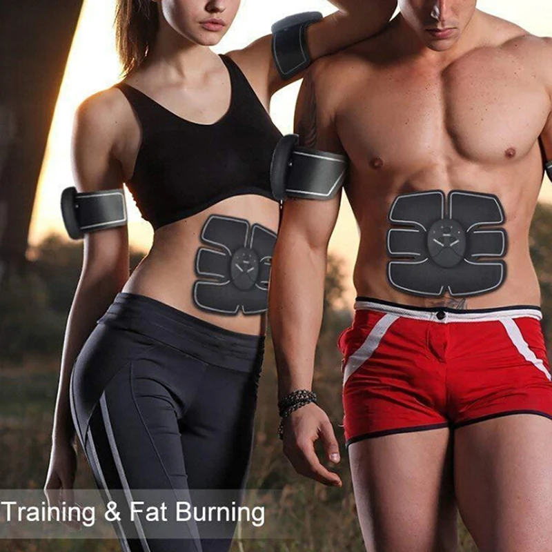Parche abdominal inteligente, almohadilla de entrenamiento muscular, entrenador de adelgazamiento perezoso