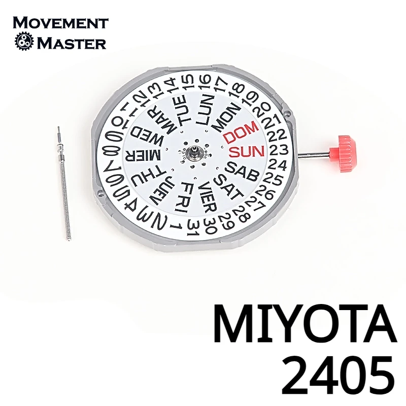 New Original Japanese MIOYOTA 2405 Quartz Movement Dual Calendar Movement Watch Movement Repair and Replacement Parts