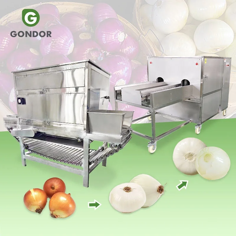 Mini Air Remove Spring Onion Wash Commercial Root Cut  Peeler Onion Peel Machine and Cutter