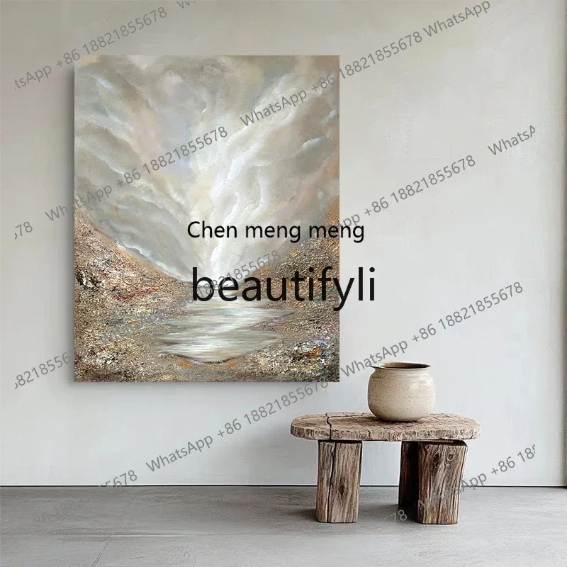 D178  Hand-painted oil painting wabi sabi wind decorative painting abstract high-level texture painting
