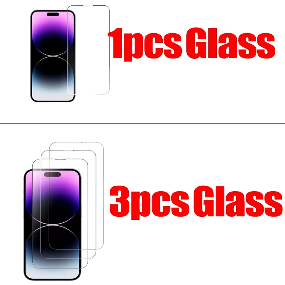 1~5 Piezas Vidrio Templado HD para iPhone 18 16 17 Pro Max 17e 16e 15 14 13 12 Película Protectora para iPhone 11 13 Mini Vidrio 2