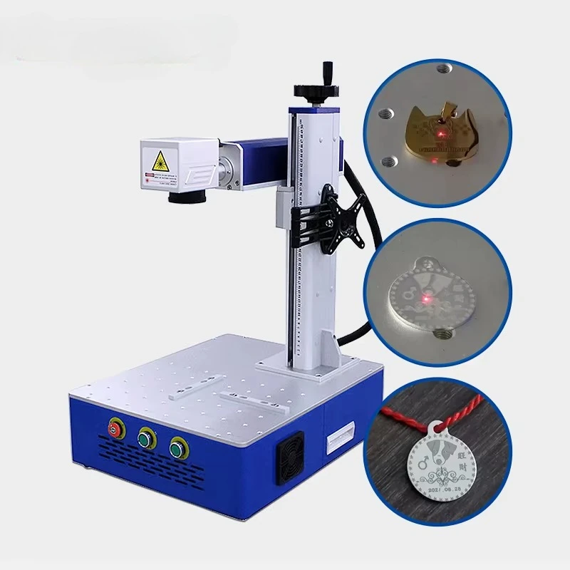 FM-450 20W/30W/50W Desktop Fiber Laser Marking Engraving Machine for Metal Stainless Steel Engraving Machine