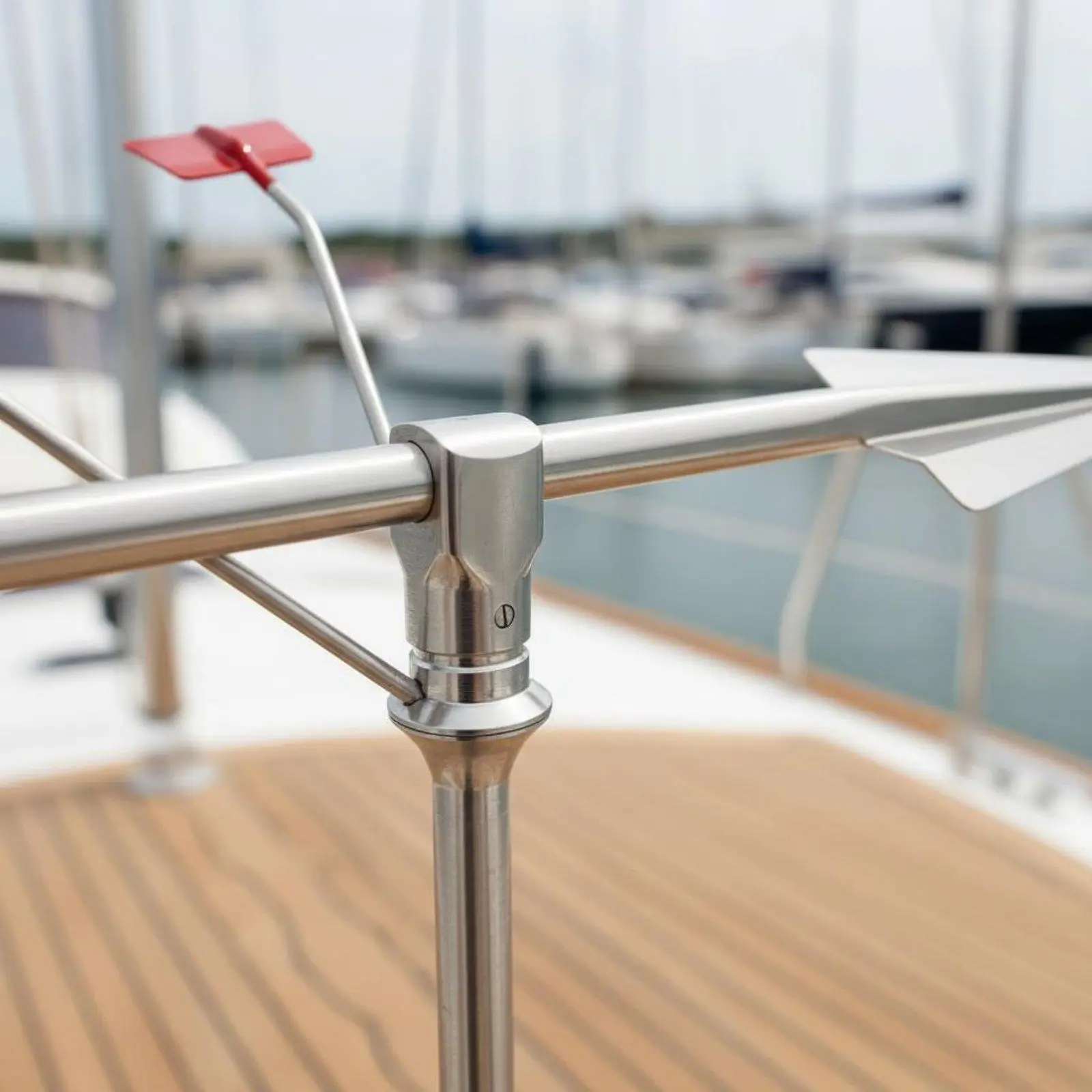 Universal Mast Marine Vane Outdoor Wind Direction Indicator Stainless Steel Wind Marker for Yacht Navigation