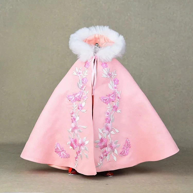 1/6 Maßstab Chinesisches Tang-Kostüm für Frauen, bedruckter Hanfu-Pferdegesichtsrock, Kapuzenumhang für 12-Zoll-Soldaten-Actionfigur-Puppe – Detail 28
