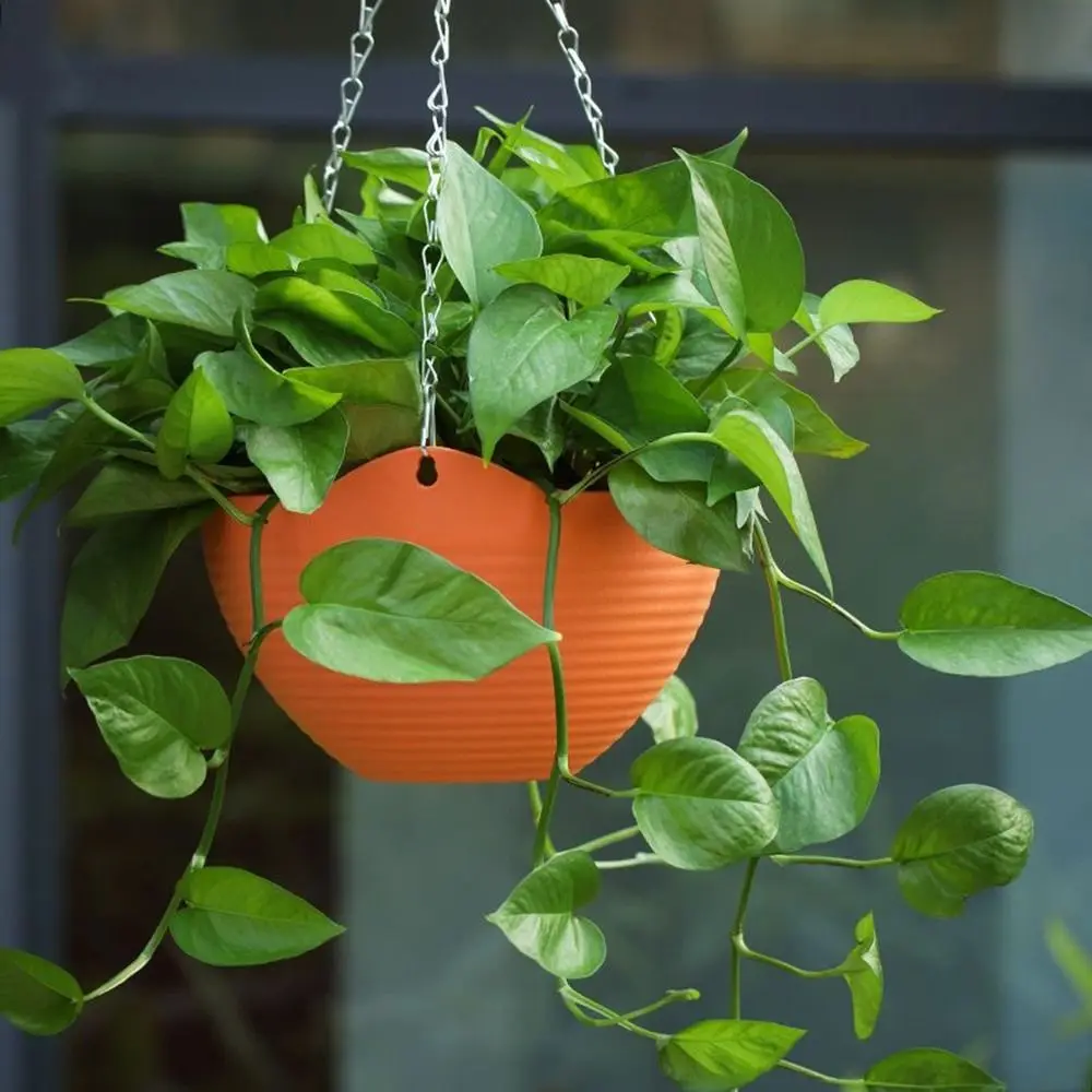 Durable Self-absorbing Hanging Basket Plastic Colorful Hanging Flower Pot Flowerpot Garden Decoration