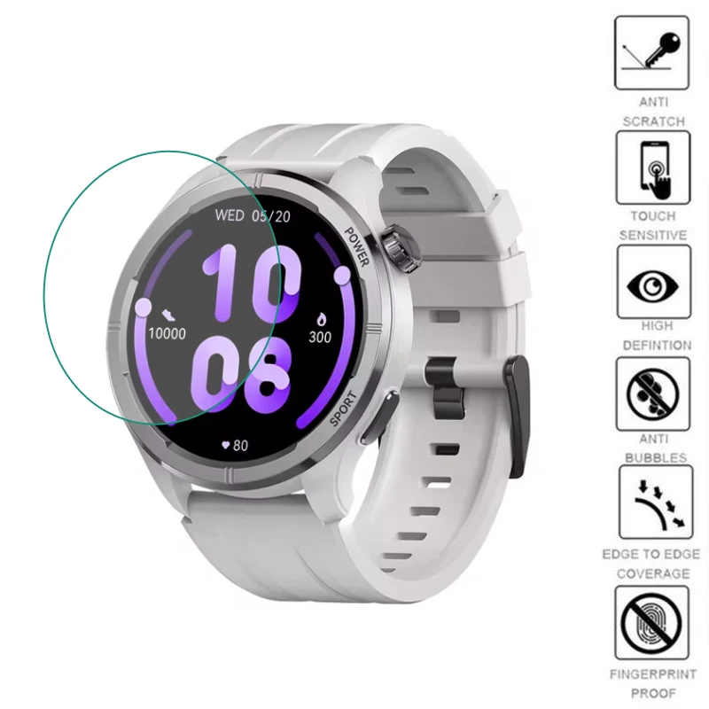 5pcs TPU Soft Smartwatch Clear Protective Film Guard For Haylou Solar Neo Smart Watch Display Screen Protector Cover Accessories