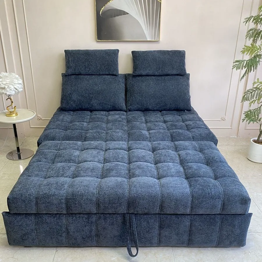 Puff sofa bed dual-purpose, multi-functional study balcony small apartment household foldable retractable bed