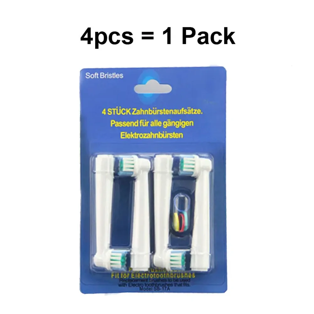 Soft Bristle Electric Toothbrush Heads Replacement Compatible with Braun Oral-B Vitality Dual Clean Hygiene Care for Smart Serie