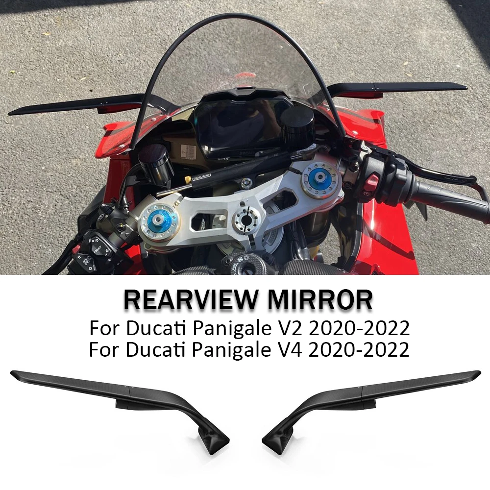 

Rearview Mirror Stealth Sport Winglet Mirror Kits Adjustable Stealth Mirrors For Ducati Panigale V2 955 V4 1100 2020 2021 2022