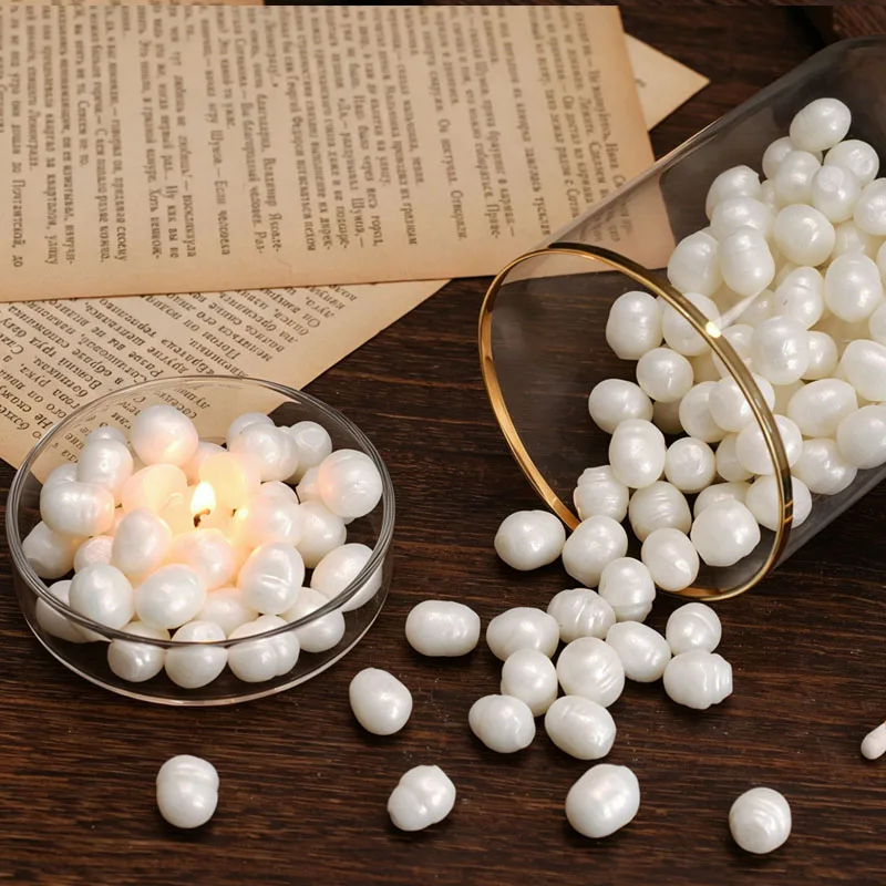 DIY Pearl Oyster Shell Silicone Mold Ocean Style Candle Resin Gypsum Molds Mini Pearl Beads Plaster Cement Resin Casting Tool