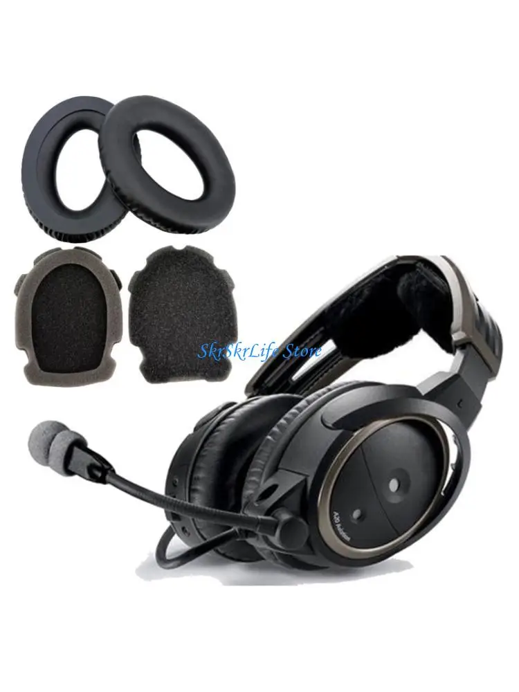 E65E Comfortable Earpads for Aviation X A10 Headphone Replacement Earphone Cover Ear Pad Ear Cushions