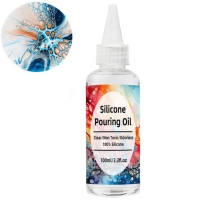 Silicone Pouring Oil for Acrylic Pouring Odorless, Non-Toxic Silicone Oil for Special Cell Effects and Paint Separations 3.3oz