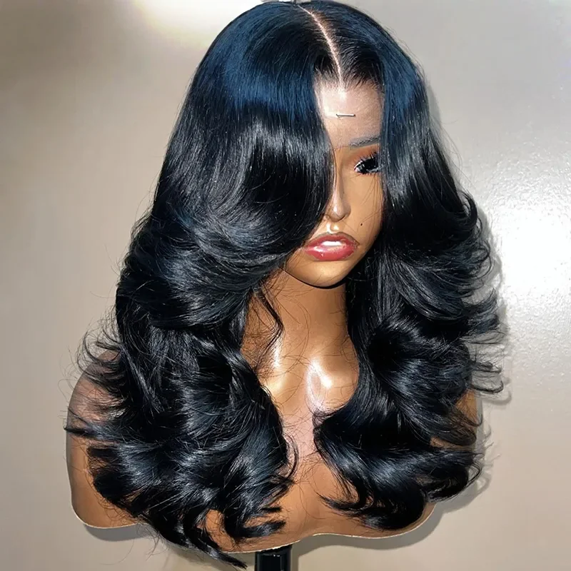 13x4 الجسم موجة الدانتيل الجبهة الباروكات شعر الإنسان قبل قطعها 200% الكثافة HD شفافة الدانتيل الباروكات الأمامية للنساء